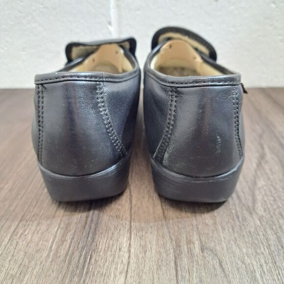 Sas Penny Loafers. Black Leather Slip On Flats Women's Loafer Size 6.5 M - Picture 4 of 10